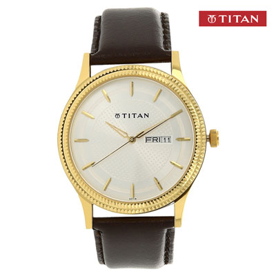 "Titan Gents Watch - 1650YL01 - Click here to View more details about this Product